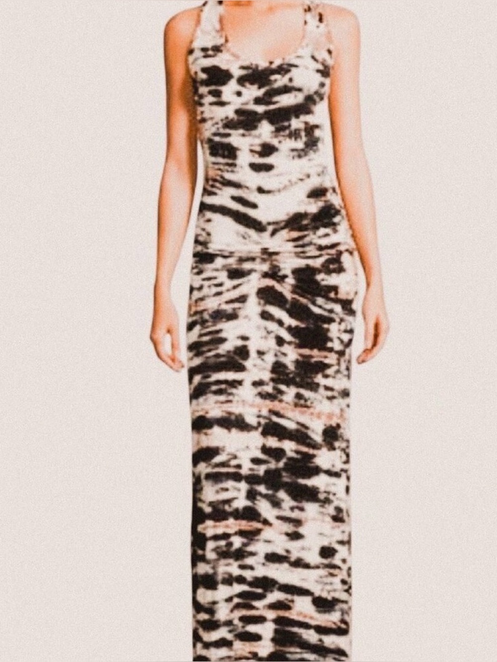 Young, Fabulous & Broke YFB Hampton tie dye tank dress, maxi floor length, sz XS